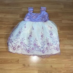 Ultra girl purple floral dress size:10(girls)